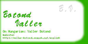 botond valler business card